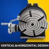 image:imageMophorn Rotary Table 8Inch Horizontal Vertical HV8 Precision 3MT Milling Drilling Machine Vernier Reading Milling Drilling Boring8 in