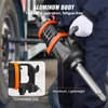 image:imageVEVOR 1 Inch Air Impact Wrench Up to 3160 ftlbs High Reverse Torque Output 1 Pneumatic Impact Gun w 8 Inch Extended Anvil amp Carrying Case for Heavy Duty Repairs and MaintenanceSocket