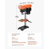image:imageVEVOR 10 in Benchtop Drill Press 62A Induction Motor Tabletop Drilling Machine with 610940  15002150  2800 RPM Adjustable Speed 045 Tilting Worktable LED Work Light for Wood Metal