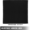 image:imageVEVOR 10 x 10 Ft Welding Blanket Black Fiberglass Blanket Portable Fiberglass Fire Retardant Blanket Welding Mat Welding Fireproof Thermal Resistant Insulation With Carry Bag10 x 10 Ft