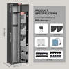image:imageVEVOR 1012 Gun Safe Long Gun Cabinet for Rifles and Pistols Quick Access Rifle Safe with 4 Pistol Pockets and 3 Adjustable Racks Large Digital Cabinet with Key and Password LockAssembly Required9 x 10 x 52