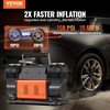 image:imageVEVOR 106 CFM Heavy Duty Air Compressor 30s Fast Inflation  DualCylinder Portable Tire Inflator 12V 150PSI Offroad Air Pump with Adapters for Trucks Car SUV 4 x 4 Vehicle RV106CFM