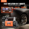 image:imageVEVOR 106 CFM Heavy Duty Air Compressor 30s Fast Inflation  DualCylinder Portable Tire Inflator 12V 150PSI Offroad Air Pump with Adapters for Trucks Car SUV 4 x 4 Vehicle RV706CFM