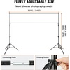 image:imageVEVOR 115 x 96 ft Heavy Duty Backdrop Stand Height Adjustable Photography Backdrop Stand Background Support System with 6 Clamps and A Carry Bag for Party Wedding Display Photo10 x 12 Ft