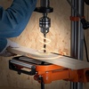 image:imageVEVOR 12 in Benchtop Drill Press 5 Amp 120V Variable Speed Cast Iron Bench Drill Press 12 in Swing Distance 045 Tiltling Worktable with Laser Work Light Tabletop Drilling Machine for Wood Metal12in5A