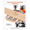 image:imageVEVOR 12 in Benchtop Drill Press 5 Amp 120V Variable Speed Cast Iron Bench Drill Press 12 in Swing Distance 045 Tiltling Worktable with Laser Work Light Tabletop Drilling Machine for Wood Metal10in5A