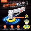 image:imageVEVOR 123 Inch Random Orbital Air Sander HighSpeed 15000RPM Mini Pneumatic Sander for Auto Body Work 58PCS Air Powered Sander Kit with Sandpapers Wool Pad Wavy Sponges