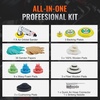 image:imageVEVOR 123 Inch Random Orbital Air Sander HighSpeed 15000RPM Mini Pneumatic Sander for Auto Body Work 58PCS Air Powered Sander Kit with Sandpapers Wool Pad Wavy Sponges