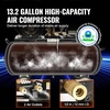 image:imageVEVOR 132 Gallon Gas Powered Air Compressor 7HP 9CFM115PSI Air Compressor Tank on Wheels Gas Driven Piston Pump Air Compressed System with 115PSI Maximum Pressure for Workshop Construction Sites