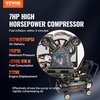 image:imageVEVOR 132 Gallon Gas Powered Air Compressor 7HP 9CFM115PSI Air Compressor Tank on Wheels Gas Driven Piston Pump Air Compressed System with 115PSI Maximum Pressure for Workshop Construction Sites