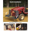 image:imageVEVOR 14 in Skid Steer Mount Plate with 2 Receiver Hitch Universal Quick Attach Mount Plate 1500lbs Capacity Heavy Duty Steel Loader Plates Compatible with Toro Dingo Skid Steers amp Tractors38 Inch