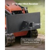image:imageVEVOR 14 in Skid Steer Mount Plate with 2 Receiver Hitch Universal Quick Attach Mount Plate 1500lbs Capacity Heavy Duty Steel Loader Plates Compatible with Toro Dingo Skid Steers amp Tractors14 inch mini with Receiver