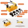 image:imageVEVOR 15 Ton Hydraulic Knockout Punch Kit 12 to 4 Conduit Hole Cutter Set KO Tool Kits WPuncher 10 Piece Metal Sheet Driver Tools for Aluminum Brass Stainless Steel Fiberglass and Plastic15 Ton with Slug Splitting Dies