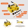 image:imageVEVOR 15 Ton Hydraulic Knockout Punch Kit 12 to 4 Conduit Hole Cutter Set KO Tool Kits WPuncher 10 Piece Metal Sheet Driver Tools for Aluminum Brass Stainless Steel Fiberglass and Plastic10T with Slug Splitting Dies