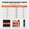 image:imageVEVOR 15 Ton Hydraulic Knockout Punch Kit 12 to 4 Conduit Hole Cutter Set KO Tool Kits WPuncher 10 Piece Metal Sheet Driver Tools for Aluminum Brass Stainless Steel Fiberglass and Plastic15 Ton with Slug Splitting Dies