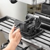 image:imageVEVOR 15875Inch Mill Drill Machine 2 HP Benchtop Milling Drill Press 1502560 RPM Adjustable Speed with Rotating Vise Laser and Work Light Milling Drilling Machine for Woodworking Light Metal