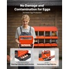 image:imageVEVOR 2 Tiers Chicken Nesting Boxes 10 Compartments Metal Egg Laying Boxes with Protective Collection Lids Roll Out Nesting Box Easy to Assemble Ideal for Hens Ducks Chickens and Other Poultry519L x 206W x 311H
