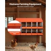 image:imageVEVOR 2 Tiers Chicken Nesting Boxes 10 Compartments Metal Egg Laying Boxes with Protective Collection Lids Roll Out Nesting Box Easy to Assemble Ideal for Hens Ducks Chickens and Other Poultry519L x 206W x 311H