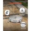 image:imageVEVOR 20 Inch Pressure Washer Surface Cleaner 4000 PSI Stainless Steel Attachment with 4 Wheels 2 Nozzles 38 Inch Quick Connect and Dual Handle for Concrete Patio SidewalkStainless Steel