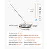 image:imageVEVOR 20 Inch Pressure Washer Surface Cleaner 4000 PSI Stainless Steel Attachment with 4 Wheels 2 Nozzles 38 Inch Quick Connect and Dual Handle for Concrete Patio SidewalkStainless Steel