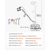 image:imageVEVOR 20 Inch Pressure Washer Surface Cleaner 4000 PSI Stainless Steel Attachment with 4 Wheels 2 Nozzles 38 Inch Quick Connect and Dual Handle for Concrete Patio SidewalkStainless Steel