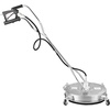 image:imageVEVOR 20 Inch Pressure Washer Surface Cleaner 4000 PSI Stainless Steel Attachment with 4 Wheels 2 Nozzles 38 Inch Quick Connect and Dual Handle for Concrete Patio SidewalkStainless Steel