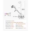 image:imageVEVOR 20 Inch Pressure Washer Surface Cleaner 4000 PSI Stainless Steel Attachment with 4 Wheels 2 Nozzles 38 Inch Quick Connect and Dual Handle for Concrete Patio SidewalkStainless Steel