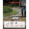 image:imageVEVOR 20 Inch Pressure Washer Surface Cleaner 4000 PSI Stainless Steel Attachment with 4 Wheels 2 Nozzles 38 Inch Quick Connect and Dual Handle for Concrete Patio SidewalkStainless Steel