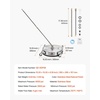 image:imageVEVOR 20 Inch Pressure Washer Surface Cleaner 4000 PSI Stainless Steel Attachment with 4 Wheels 2 Nozzles 38 Inch Quick Connect and Dual Handle for Concrete Patio SidewalkStainless Steel