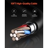 image:imageVEVOR 200Amp Spool Gun with 20FT Cable Compatible with Hobart lronMan 240 Mig Welders Suitable for 0030 and 0035 Flux CoreSolidAluminum Welding Wires100A 10ft