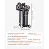 image:imageVEVOR 20Gallon Air Compressor 2HP 45 SCFM at 90PSI Max 125PSI Pressure OilFree Air Compressor Tank Portable on Wheels for Auto Repair Tire Inflation Spray Painting Woodwork Nailing 120V25Gallon