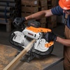 image:imageVEVOR 20V Portable Band Saw 5 in Deep Cut 360W Cordless Compact Bandsaw with Brushless Motor Adjustable Speed for Cutting Metal Wood Compatible with Makita Batteries Bare Tool Only5inch Kit with Battery