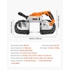 image:imageVEVOR 20V Portable Band Saw 5 in Deep Cut 360W Cordless Compact Bandsaw with Brushless Motor Adjustable Speed for Cutting Metal Wood Compatible with Makita Batteries Bare Tool Only5inch Bare Tool only