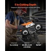 image:imageVEVOR 20V Portable Band Saw 5 in Deep Cut 360W Cordless Compact Bandsaw with Brushless Motor Adjustable Speed for Cutting Metal Wood Compatible with Makita Batteries Bare Tool Only5inch Kit with Battery
