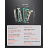 image:imageVEVOR 24piece Ratcheting Wrench Set with 180 Flex Head AntiSlip Tooth Combination Wrench Sets with Organizer Box Metric 819mm amp SAE 1434 Black Electrophoretic CoatingNickel 24pcs