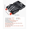 image:imageVEVOR 24piece Ratcheting Wrench Set with 180 Flex Head AntiSlip Tooth Combination Wrench Sets with Organizer Box Metric 819mm amp SAE 1434 Black Electrophoretic CoatingSilver 24pcs