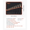 image:imageVEVOR 24piece Ratcheting Wrench Set with 180 Flex Head AntiSlip Tooth Combination Wrench Sets with Organizer Box Metric 819mm amp SAE 1434 Black Electrophoretic CoatingNickel Plating 12pcs