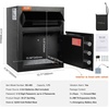 image:imageVEVOR 25 Cub Depository Safe Deposit Safe with Drop Slot Electronic Code Lock and 2 Emergency Keys 2027 x 1397 x 1397 Business Drop Slot Safe for Cash Mail in Home Hotel Office12 x 14 x 18