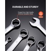 image:imageVEVOR 25Piece Metric Combination Wrench Set 632mm Open End Carbon Steel with Rollup Pouch Ideal for Household Garage Workshop Auto RepairsRegular