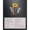 image:imageVEVOR 25Piece Metric Combination Wrench Set 632mm Open End Carbon Steel with Rollup Pouch Ideal for Household Garage Workshop Auto RepairsRegular