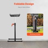 image:imageVEVOR 2Pack Roller Stands 135 lb Load Capacity 268425 Adjustable Height Folding Heavy Duty Design with 115 in Polished Steel Roller Head for Table Saw Outfeed Woodworking Extension Support