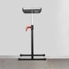 image:imageVEVOR 2Pack Roller Stands 135 lb Load Capacity 268425 Adjustable Height Folding Heavy Duty Design with 115 in Polished Steel Roller Head for Table Saw Outfeed Woodworking Extension Support