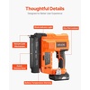 image:imageVEVOR 2in1 Cordless Brad Nailer 18 Gauge 20V Battery Powered Nail Gun and Staple Gun with 500 pcs Nails 500 pcs Staples 20 Ah Liion Battery and Charger for Home Improvement Woodworking20V Cordless Brad Nailer