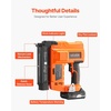 image:imageVEVOR 2in1 Cordless Brad Nailer 18 Gauge 20V Battery Powered Nail Gun and Staple Gun with 500 pcs Nails 500 pcs Staples 20 Ah Liion Battery and Charger for Home Improvement Woodworking20V Nailer  Stapler 2 Batteries