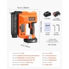 image:imageVEVOR 2in1 Cordless Brad Nailer 18 Gauge 20V Battery Powered Nail Gun and Staple Gun with 500 pcs Nails 500 pcs Staples 20 Ah Liion Battery and Charger for Home Improvement Woodworking20V Cordless Brad Nailer