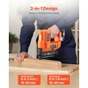 image:imageVEVOR 2in1 Cordless Brad Nailer 18 Gauge 20V Battery Powered Nail Gun and Staple Gun with 500 pcs Nails 500 pcs Staples 20 Ah Liion Battery and Charger for Home Improvement Woodworking20V Nailer  Stapler