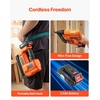 image:imageVEVOR 2in1 Cordless Brad Nailer 18 Gauge 20V Battery Powered Nail Gun and Staple Gun with 500 pcs Nails 500 pcs Staples 20 Ah Liion Battery and Charger for Home Improvement Woodworking20V Nailer  Stapler