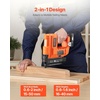 image:imageVEVOR 2in1 Cordless Brad Nailer 18 Gauge 20V Battery Powered Nail Gun and Staple Gun with 500 pcs Nails 500 pcs Staples 20 Ah Liion Battery and Charger for Home Improvement Woodworking20V Nailer  Stapler 2 Batteries