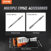 image:imageVEVOR 3500W Electric Demolition Hammer 1900 BPM Durable Jack Hammer Concrete Breaker with 2 Chisels Gloves and a 360 Rotatable Handle for Efficient Trenching BlackOrange