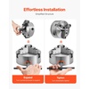 image:imageVEVOR 3Jaw Lathe Chuck 6 Inch 160 mm SelfCentering Chuck with 1 12 in8 Threaded Backing Plate 012571 in 3145 mm Clamping Range with Twrench Screws HT300 Material for Wood Metal Lathe
